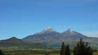 majestic mountains on a clean day