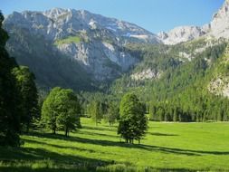 Landscape of the valley and mountains in Germany