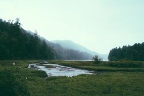 little river in mountains