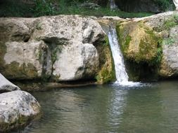 water cascade among nature in Germany