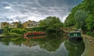 quiet river in London