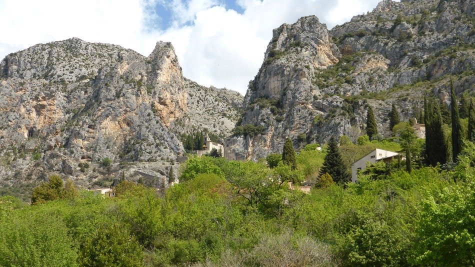 Beautiful and colorful landscape with Verdon in France