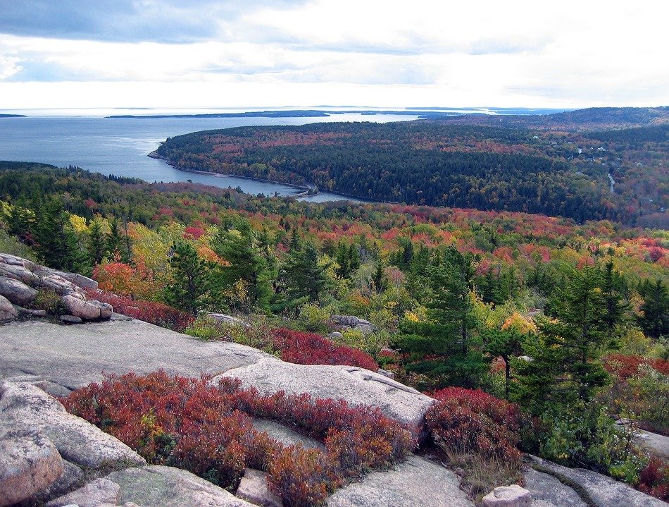 acadia national park maine fall landscape