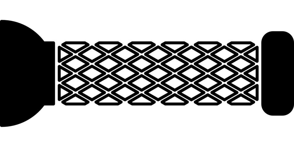 Black bicycle handle accessory vector at white background