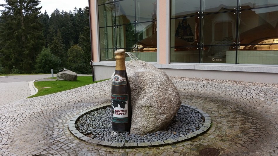 Fountain at the brewery