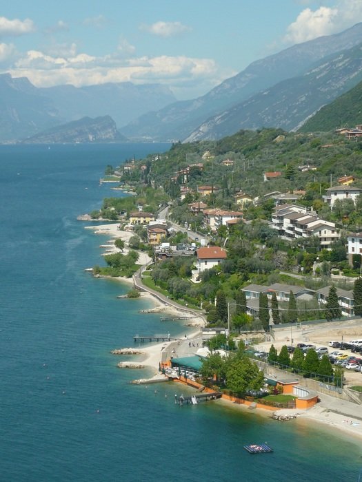 aerial view of lake garda