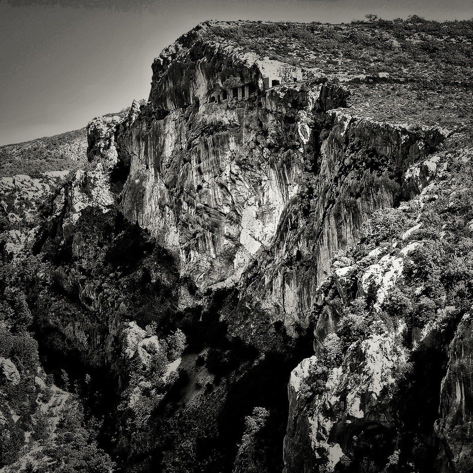 mountain france monochrome
