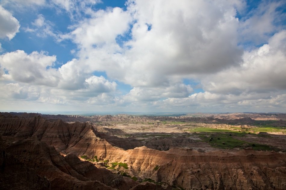 barren hills in dakota
