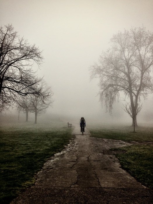 Cycler on a path