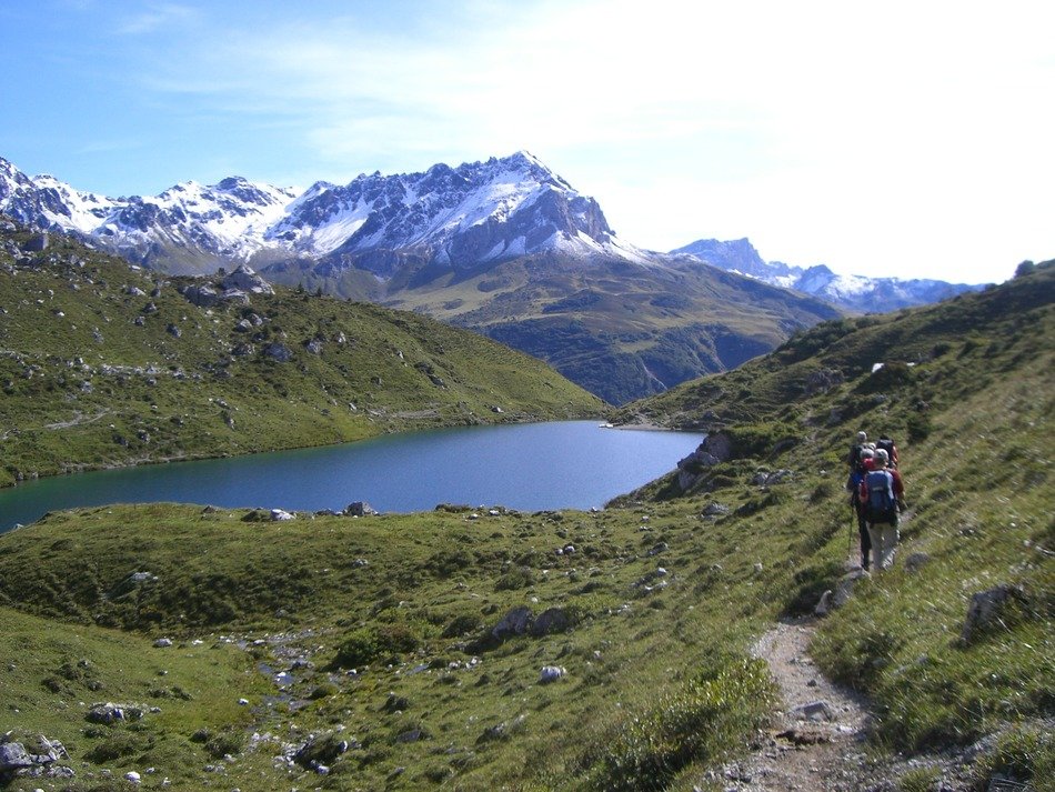 Landscape of the mountains and water