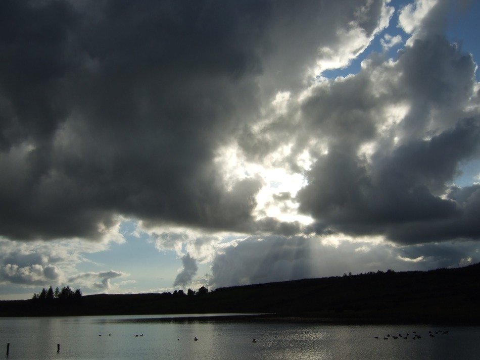 reflection of clouds in water, Ireland
