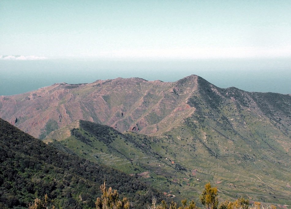 panorama of the mountain range in tenerife