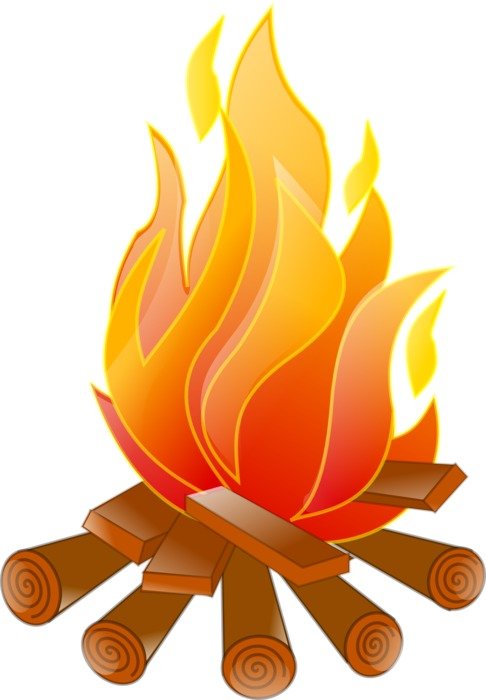 Picture of campfire