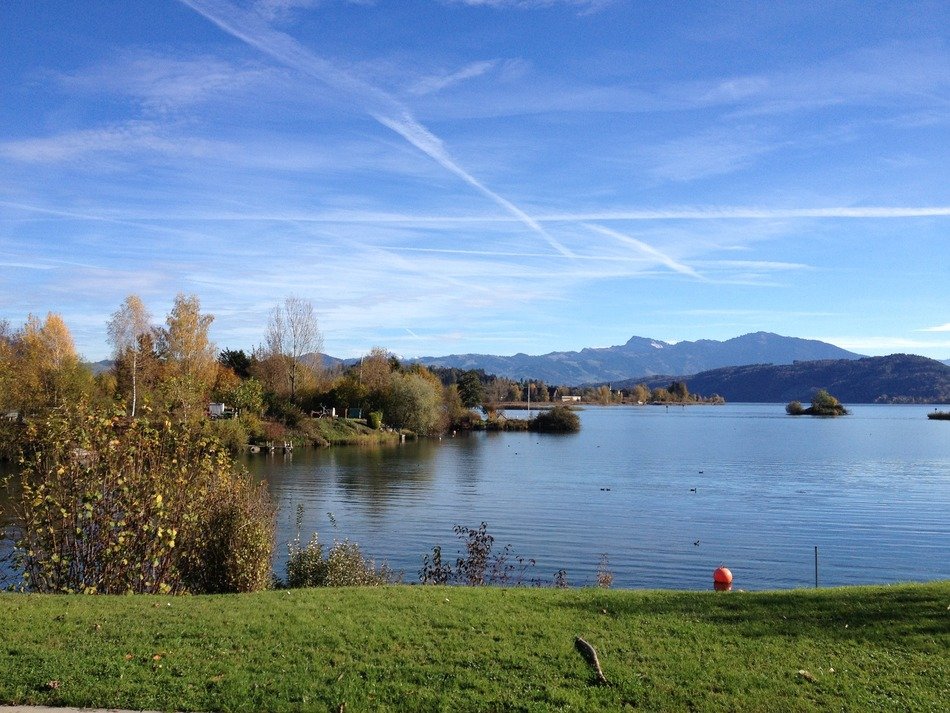 autumn landscape near the lake zurich