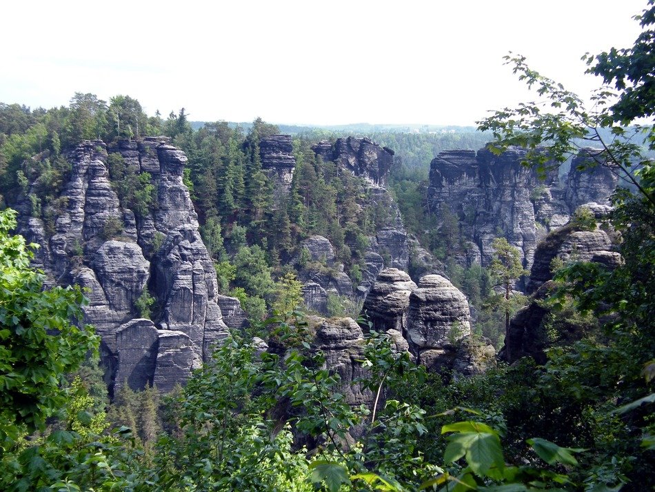 panorama on the Bastei