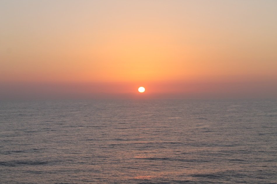 landscape of sunset in beautiful nature