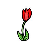 cartoon flower N503
