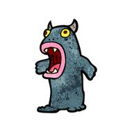 Cartoon monster N127