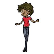 cartoon model woman N6
