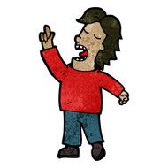 cartoon talking man N34