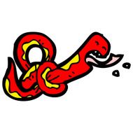 funny cartoon snake N70