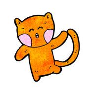 funny cartoon cat N170