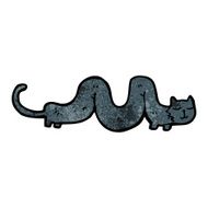 cartoon black cat N66