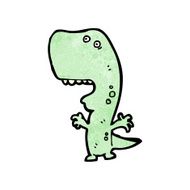 cartoon dinosaur N142