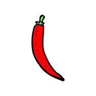 cartoon chili pepper N14
