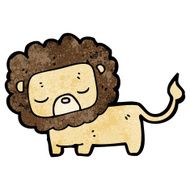 cartoon cute lion