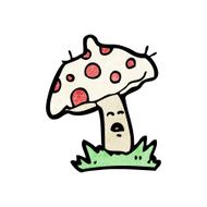 cartoon toadstool N109