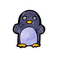 Cartoon penguin N73