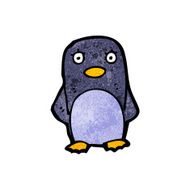 Cartoon penguin N74