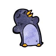 Cartoon penguin N75