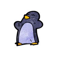 Cartoon penguin N76