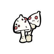 cartoon toadstool N112