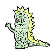 cartoon dinosaur N146
