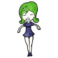 Cartoon Vampire Girl N264
