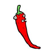 cartoon chilli pepper N13