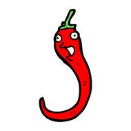 cartoon chilli pepper N14