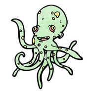 Cartoon Octopus N93