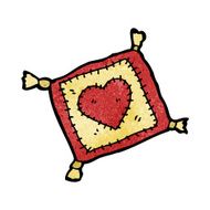stitched cushion cartoon N3
