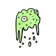 cartoon slime monster N9