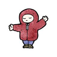 cartoon boy in winter coat N2