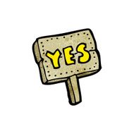 cartoon yes symbol N12