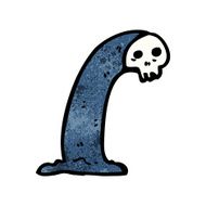 spooky ghost cartoon N25