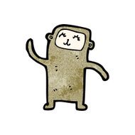 cartoon little monkey N10