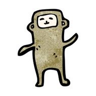 cartoon little monkey N11