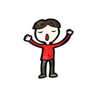 cartoon singing boy N2