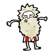 cartoon bearded man N63